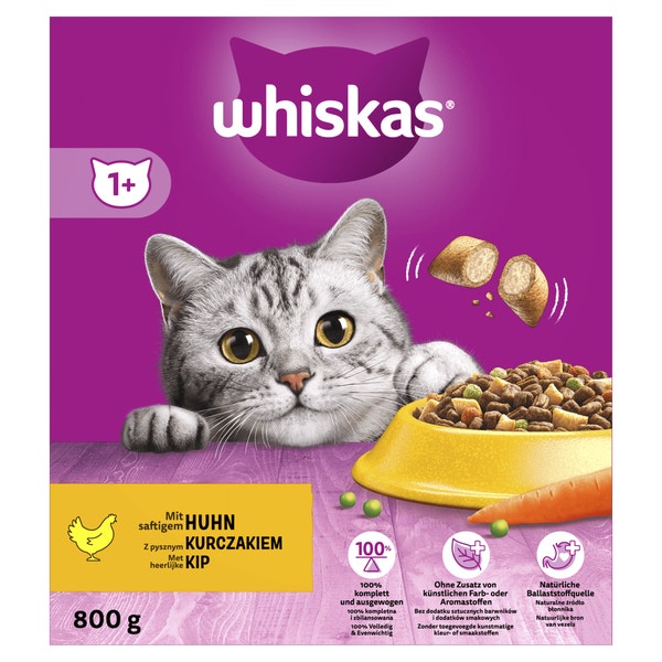 Whiskas Adult Kattenbrokken Kip - Doos 800 g