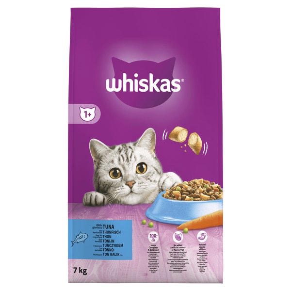 Whiskas Adult Kattenbrokken Tonijn - Zak 7 kg